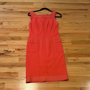 Kay Unger Coral Midi Dress